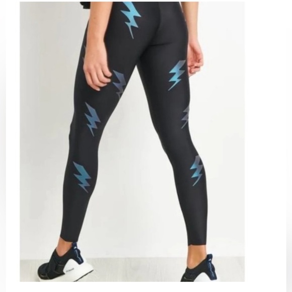 Ultracor Black Lightning Leggings with Iridescent Lightning Bolts - Picture 8 of 8